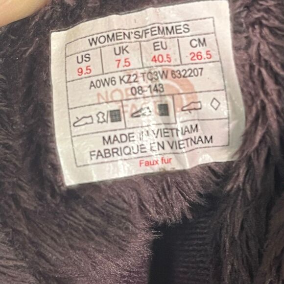 The North Face ThermoBall Insulated Winter Boots – Women’s 9.5 – Black/Grey - Picture 8 of 8